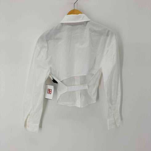 ジャックムス JACQUEMUS LE SPLASH Aqua Cutout Cotton-Poplin Shirt レディース